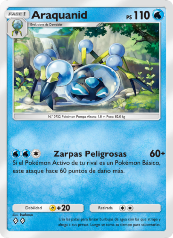 Araquanid 053 — Guardianes Celestiales (Spanish Pokémon TCG card)