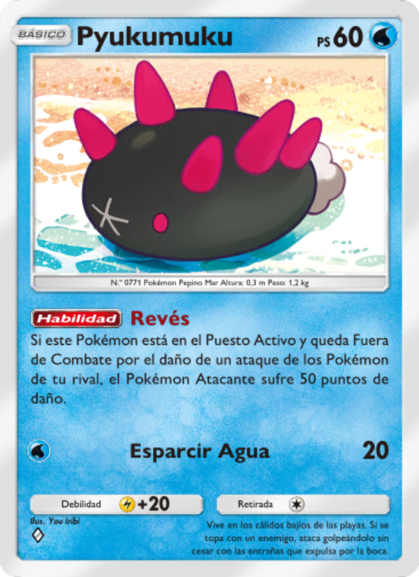Pyukumuku 054 — Guardianes Celestiales (Spanish Pokémon TCG card)