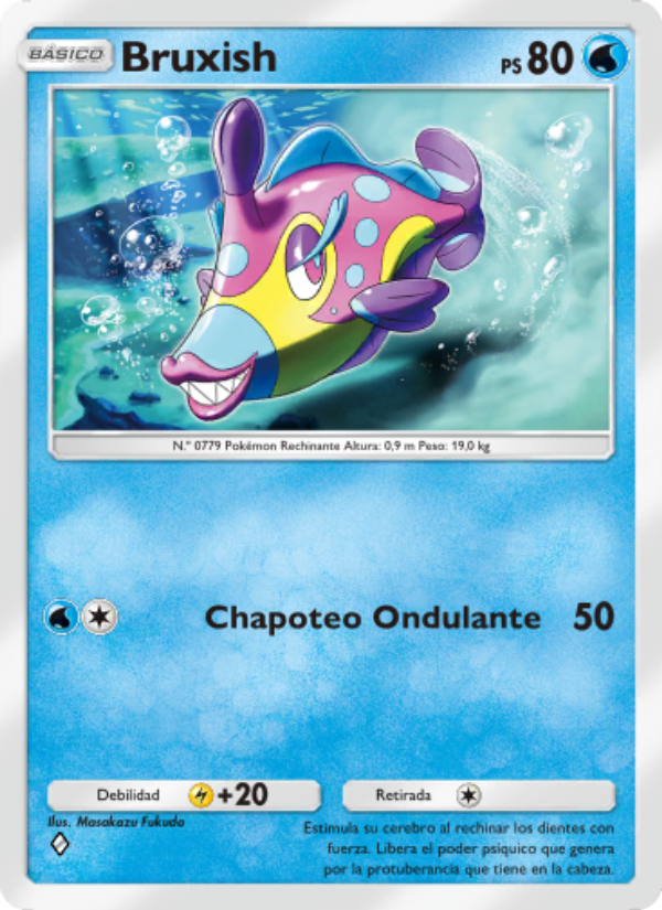 Bruxish 055 — Guardianes Celestiales (Spanish Pokémon TCG card)