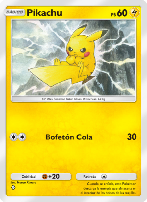 Pikachu 057 — Guardianes Celestiales (Spanish Pokémon TCG card)