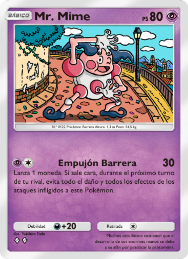 Mr. Mime 069 — Guardianes Celestiales (Spanish Pokémon TCG card)