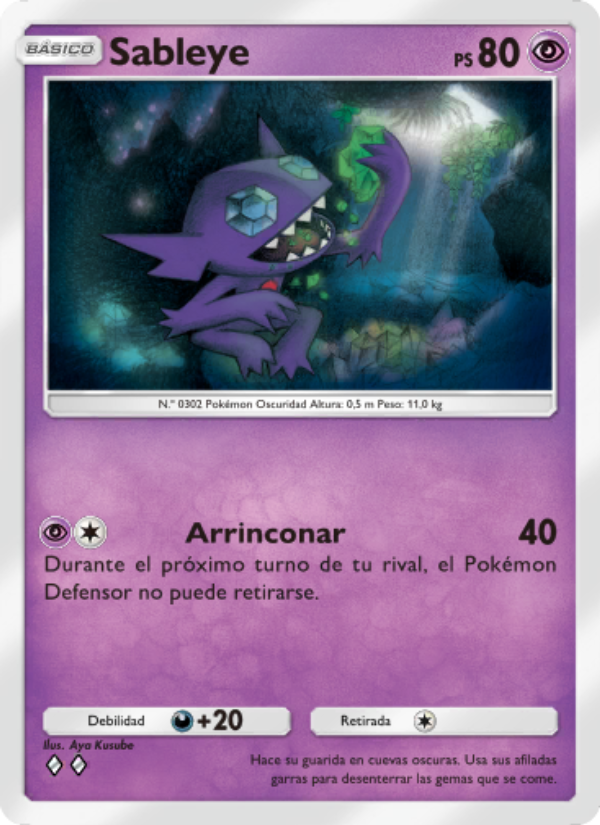 Sableye 070 — Guardianes Celestiales (Spanish Pokémon TCG card)
