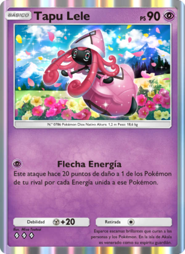 Tapu Lele 084 — Guardianes Celestiales (Spanish Pokémon TCG card)