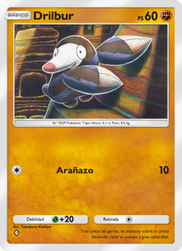 Drilbur 093 — Guardianes Celestiales (Spanish Pokémon TCG card)