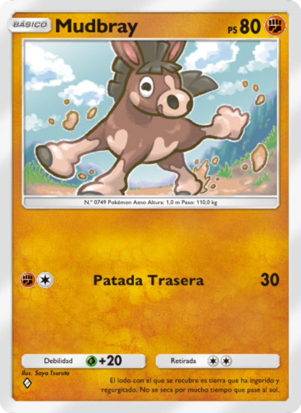 Mudbray 102 — Guardianes Celestiales (Spanish Pokémon TCG card)