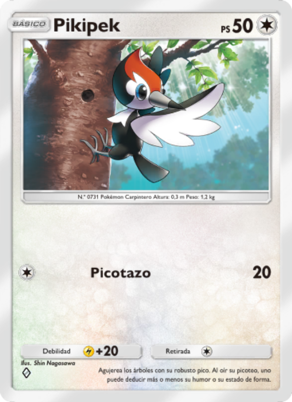 Pikipek 133 — Guardianes Celestiales (Spanish Pokémon TCG card)