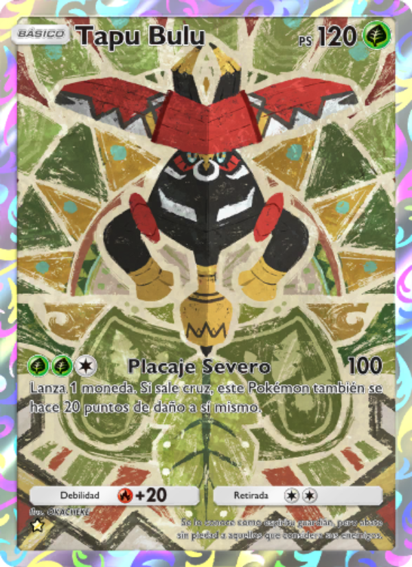 Tapu Bulu 159 — Guardianes Celestiales (Spanish Pokémon TCG card)