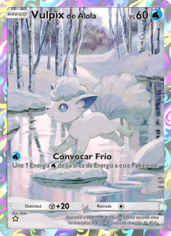 Vulpixde Alola 162 — Guardianes Celestiales (Spanish Pokémon TCG card)