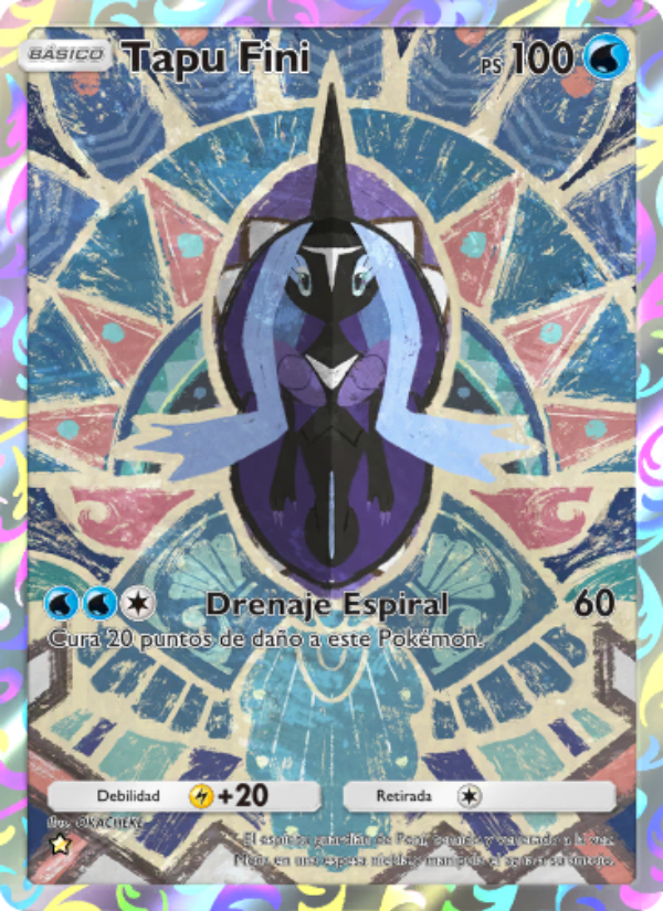 Tapu Fini 164 — Guardianes Celestiales (Spanish Pokémon TCG card)