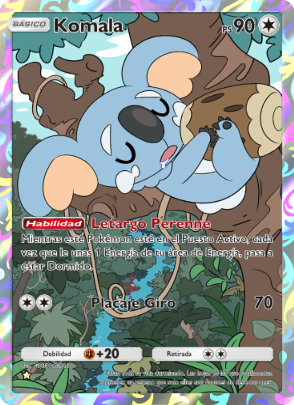 Komala 179 — Guardianes Celestiales (Spanish Pokémon TCG card)