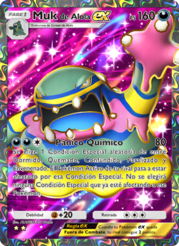 Mukde Alola ex 188 — Guardianes Celestiales (Spanish Pokémon TCG card)