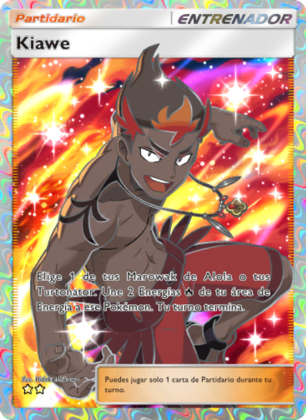 Kiawe 192 — Guardianes Celestiales (Spanish Pokémon TCG card)