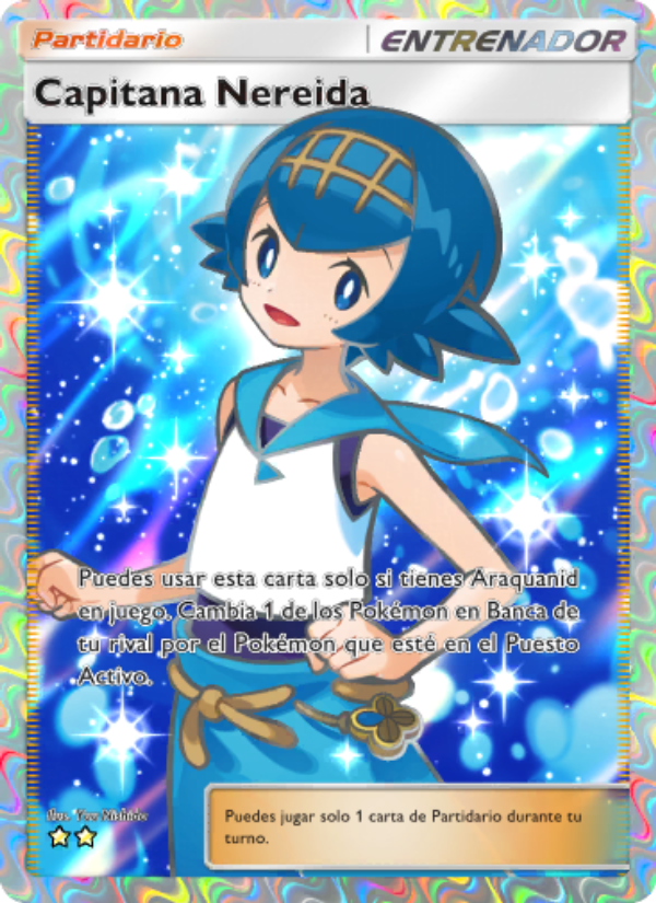Capitana Nereida 194 — Guardianes Celestiales (Spanish Pokémon TCG card)