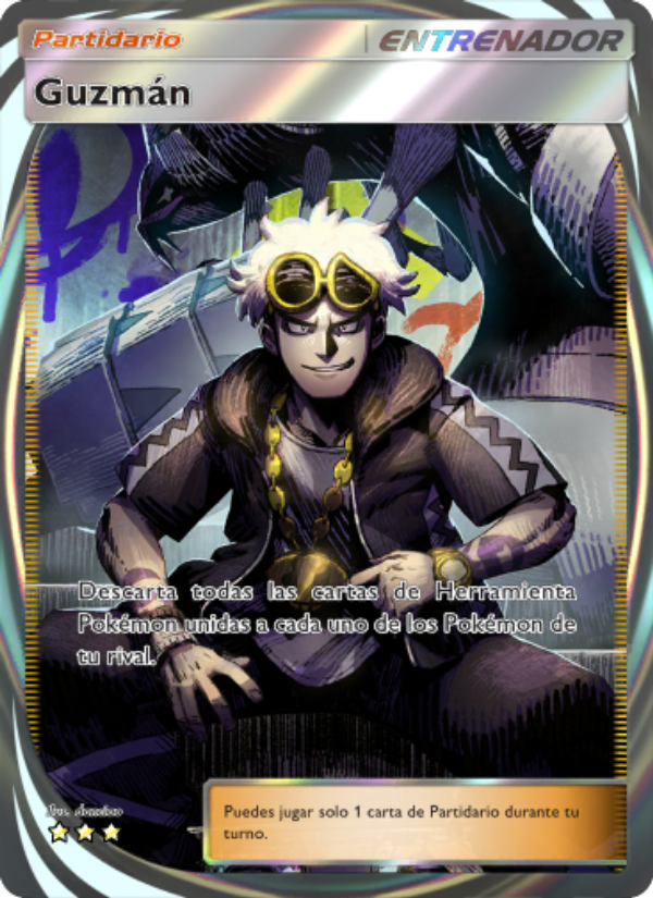 Guzmán 208 — Guardianes Celestiales (Spanish Pokémon TCG card)