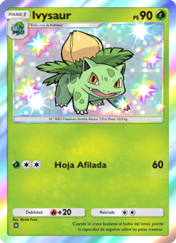 Ivysaur 211 — Guardianes Celestiales (Spanish Pokémon TCG card)
