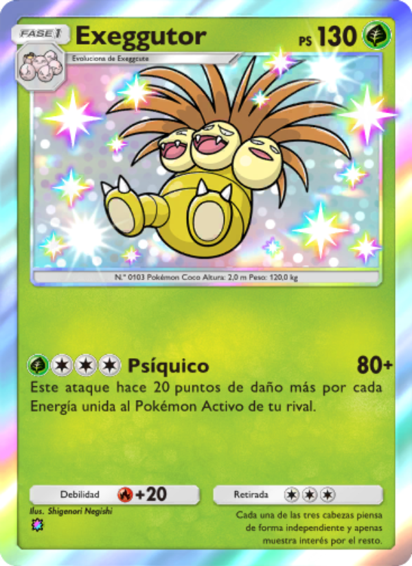 Exeggutor 214 — Guardianes Celestiales (Spanish Pokémon TCG card)