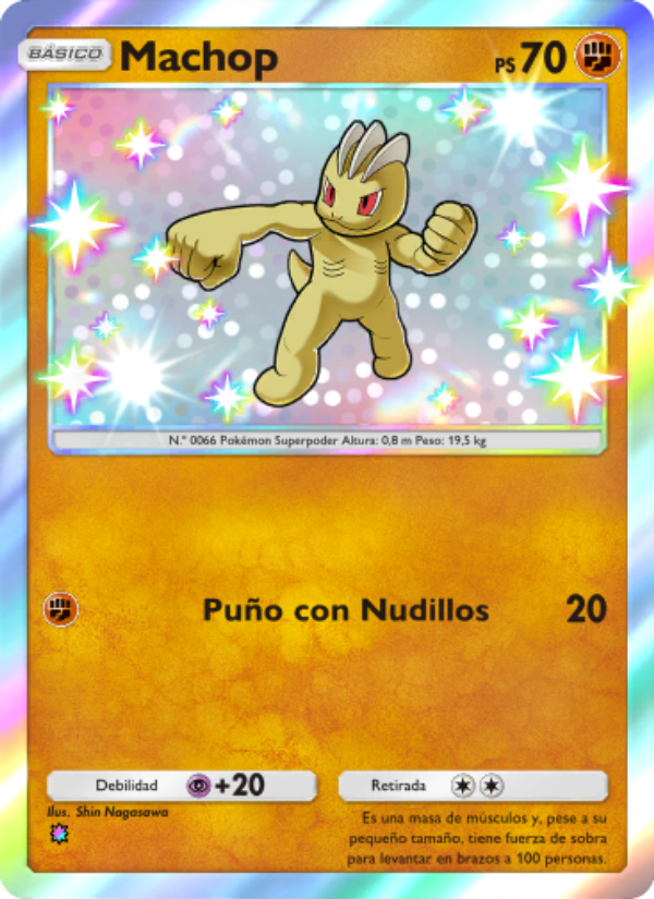 Machop 223 — Guardianes Celestiales (Spanish Pokémon TCG card)