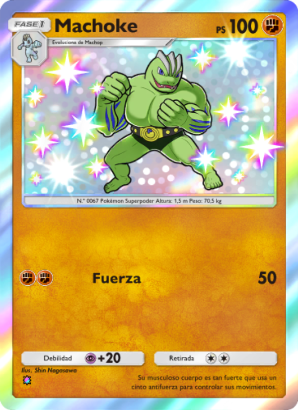 Machoke 224 — Guardianes Celestiales (Spanish Pokémon TCG card)