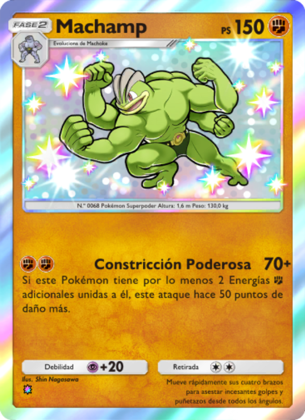 Machamp 225 — Guardianes Celestiales (Spanish Pokémon TCG card)