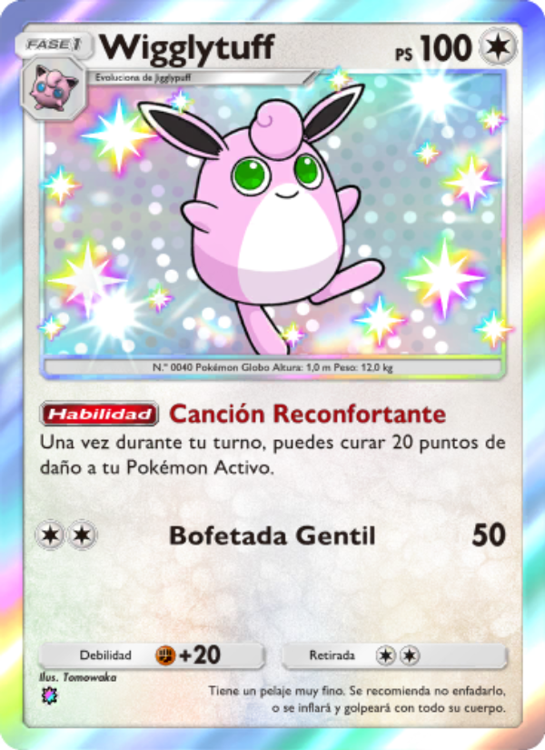 Wigglytuff 229 — Guardianes Celestiales (Spanish Pokémon TCG card)