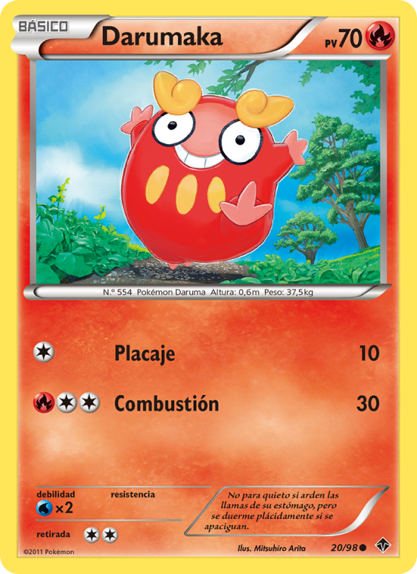 Darumaka 20 — Fuerzas Emergentes (Spanish Pokémon TCG card)