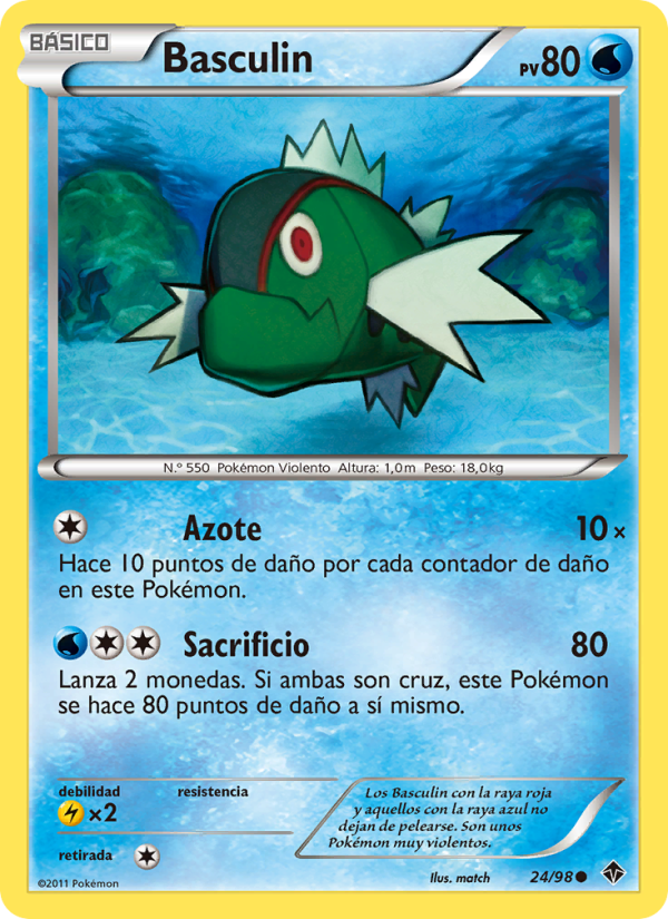 Basculin 24 — Fuerzas Emergentes (Spanish Pokémon TCG card)