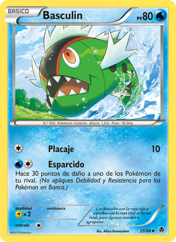 Basculin 25 — Fuerzas Emergentes (Spanish Pokémon TCG card)