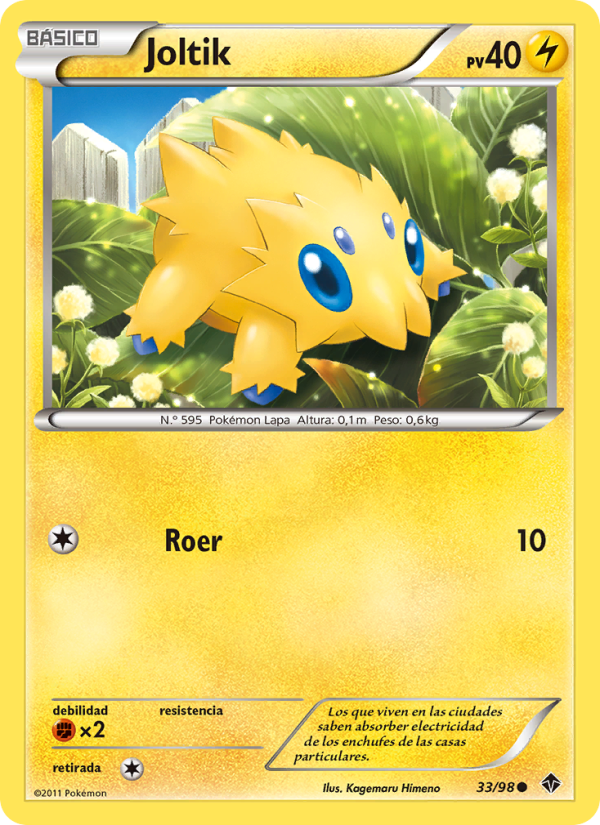 Joltik 33 — Fuerzas Emergentes (Spanish Pokémon TCG card)