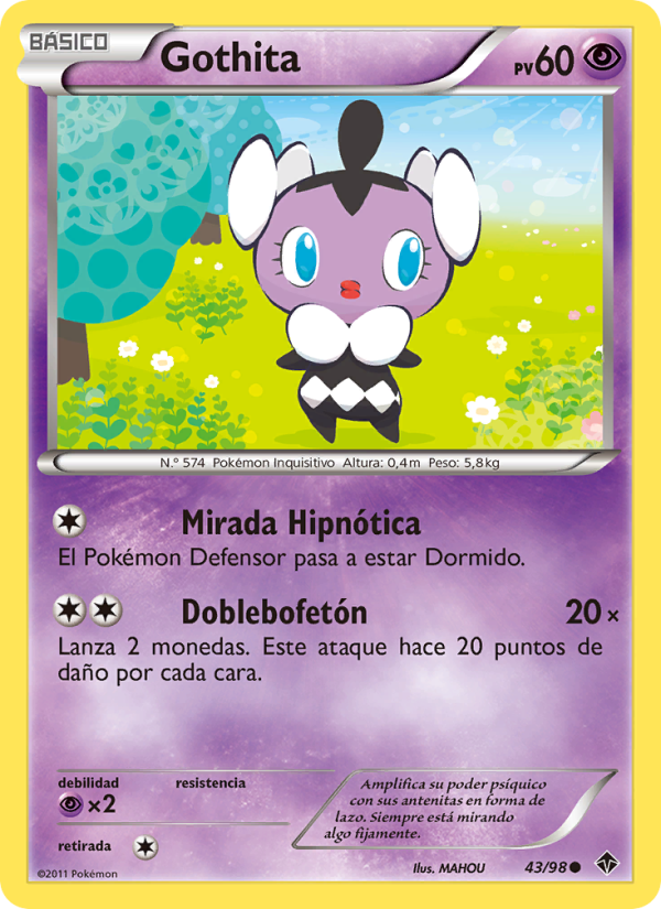 Gothita 43 — Fuerzas Emergentes (Spanish Pokémon TCG card)