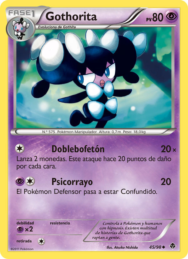Gothorita 45 — Fuerzas Emergentes (Spanish Pokémon TCG card)