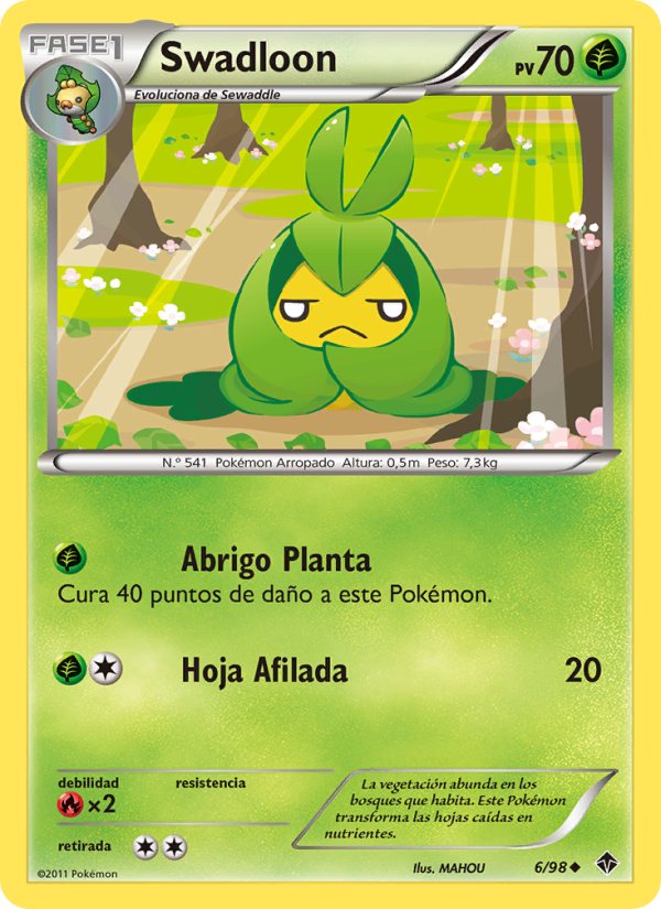 Swadloon 6 — Fuerzas Emergentes (Spanish Pokémon TCG card)