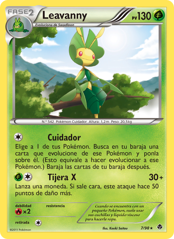 Leavanny 7 — Fuerzas Emergentes (Spanish Pokémon TCG card)