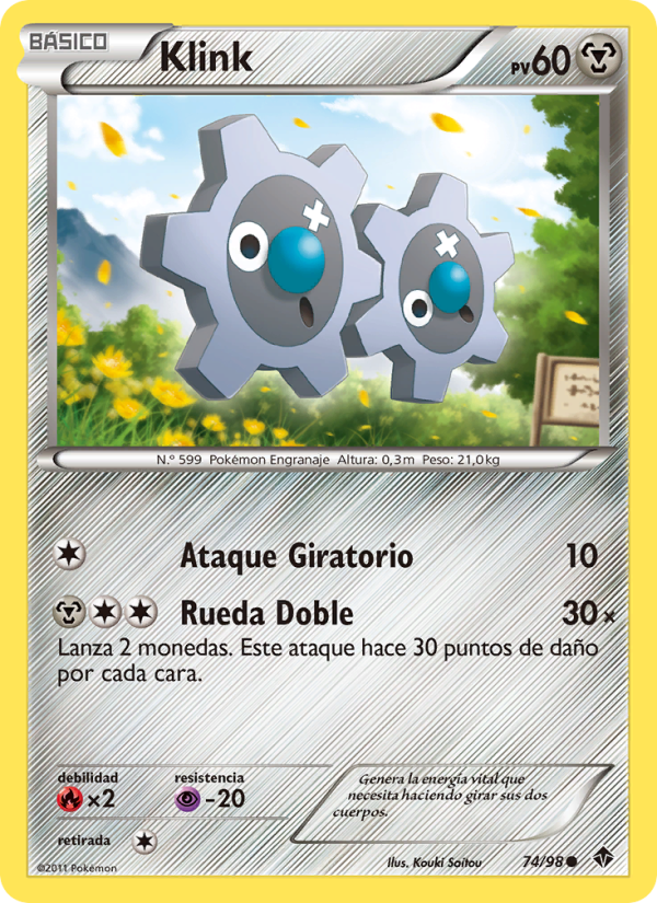 Klink 74 — Fuerzas Emergentes (Spanish Pokémon TCG card)