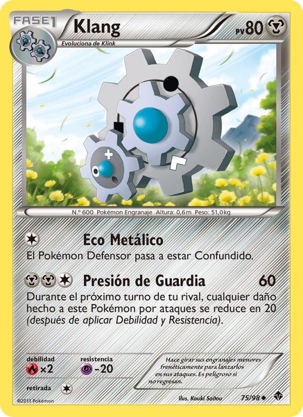Klang 75 — Fuerzas Emergentes (Spanish Pokémon TCG card)