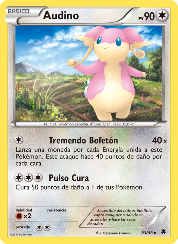 Audino 83 — Fuerzas Emergentes (Spanish Pokémon TCG card)
