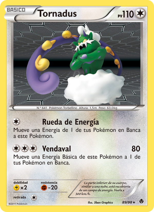 Tornadus 89 — Fuerzas Emergentes (Spanish Pokémon TCG card)