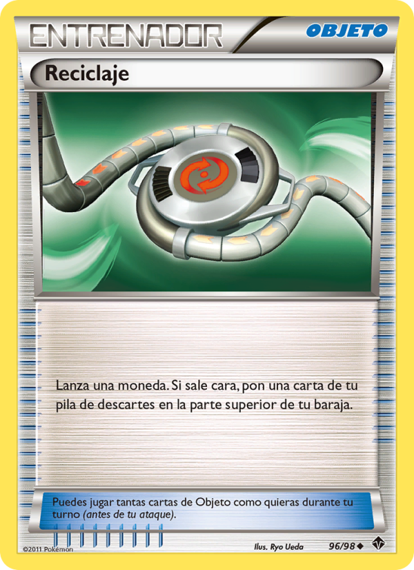 Reciclaje 96 — Fuerzas Emergentes (Spanish Pokémon TCG card)