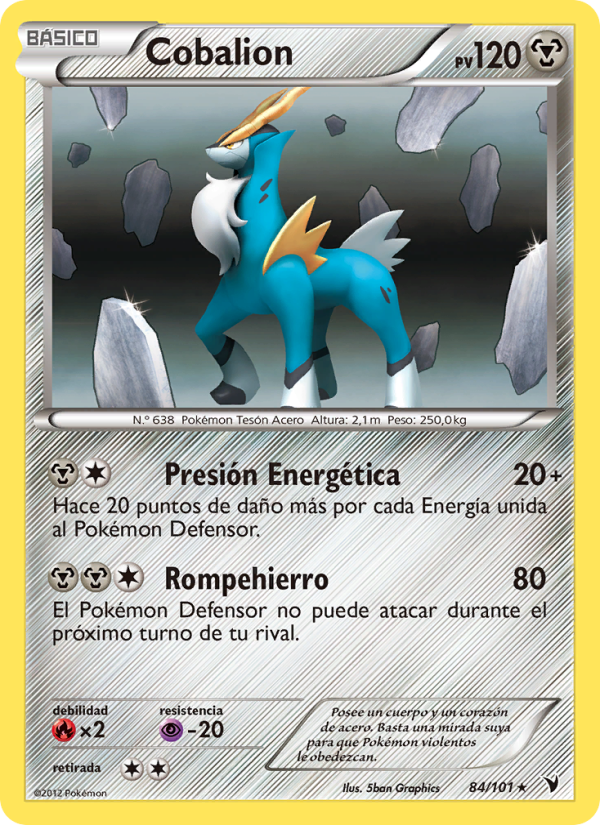 Cobalion 84 — Nobles Victorias (Spanish Pokémon TCG card)