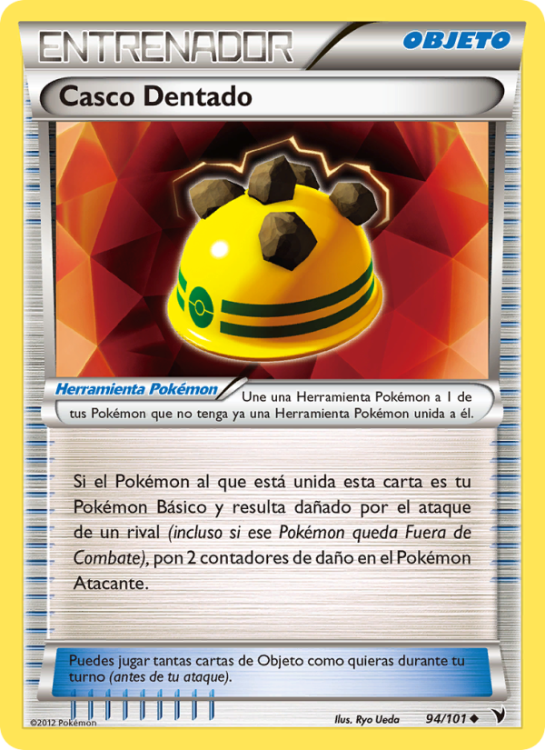 Casco Dentado 94 — Nobles Victorias (Spanish Pokémon TCG card)