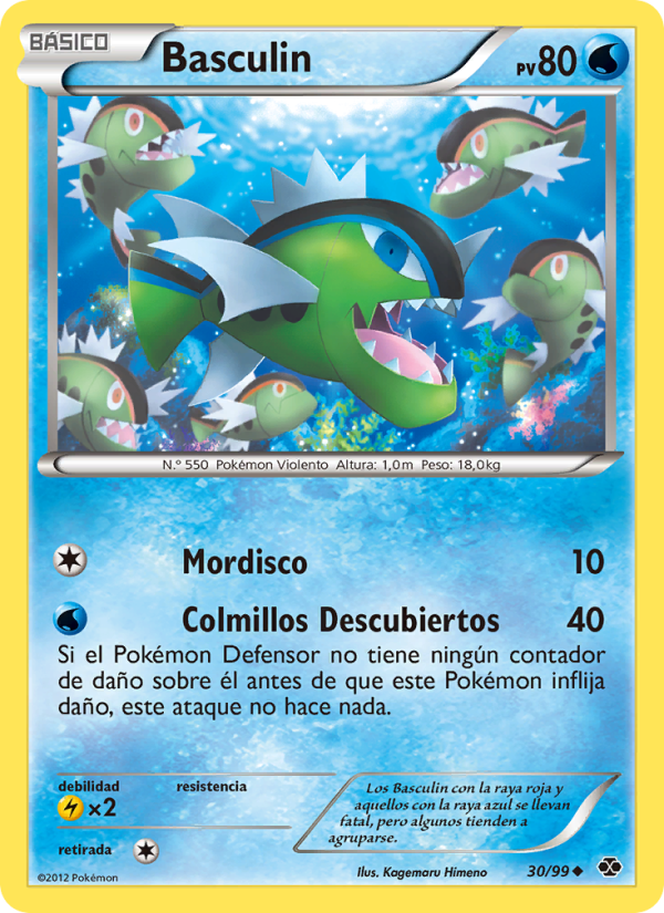 Basculin 30 — Próximos Destinos (Spanish Pokémon TCG card)