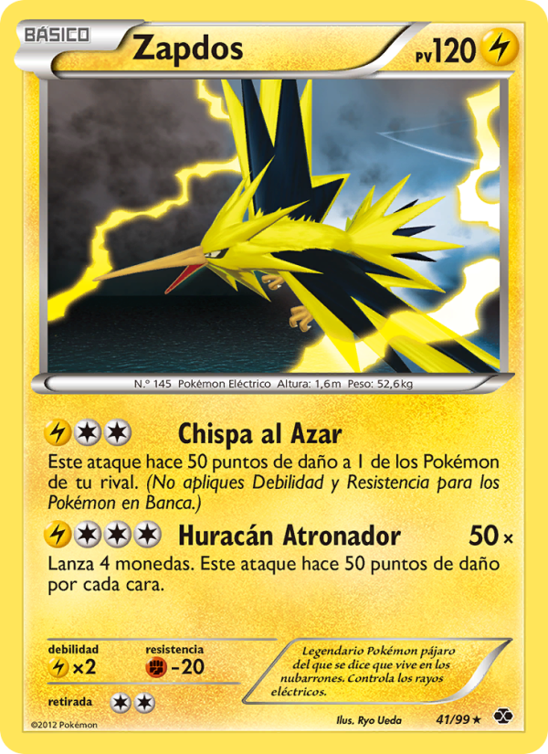 Zapdos 41 — Próximos Destinos (Spanish Pokémon TCG card)