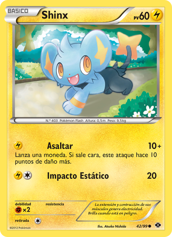 Shinx 42 — Próximos Destinos (Spanish Pokémon TCG card)