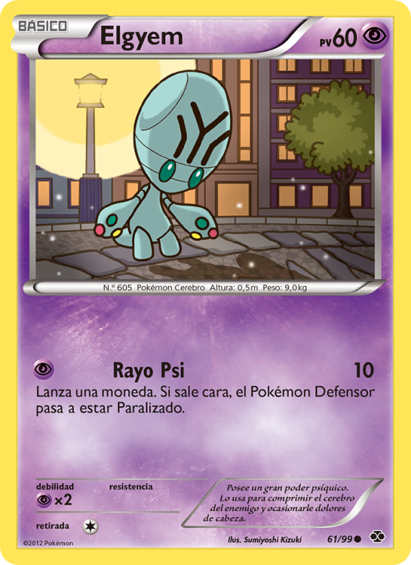 Elgyem 61 — Próximos Destinos (Spanish Pokémon TCG card)