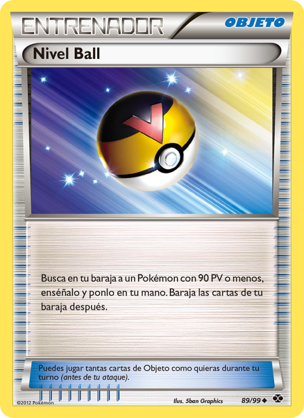Nivel Ball 89 — Próximos Destinos (Spanish Pokémon TCG card)