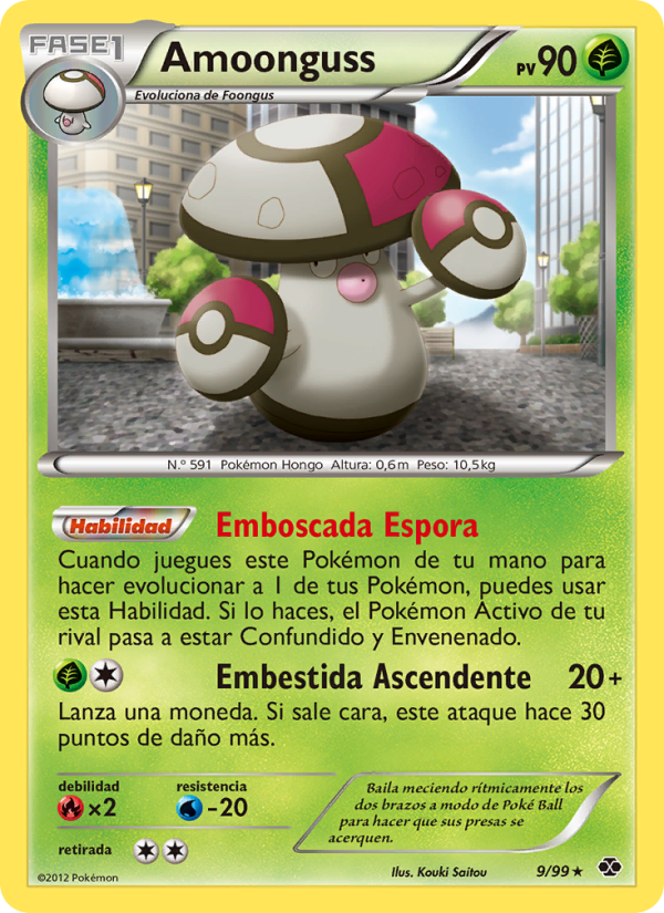 Amoonguss 9 — Próximos Destinos (Spanish Pokémon TCG card)