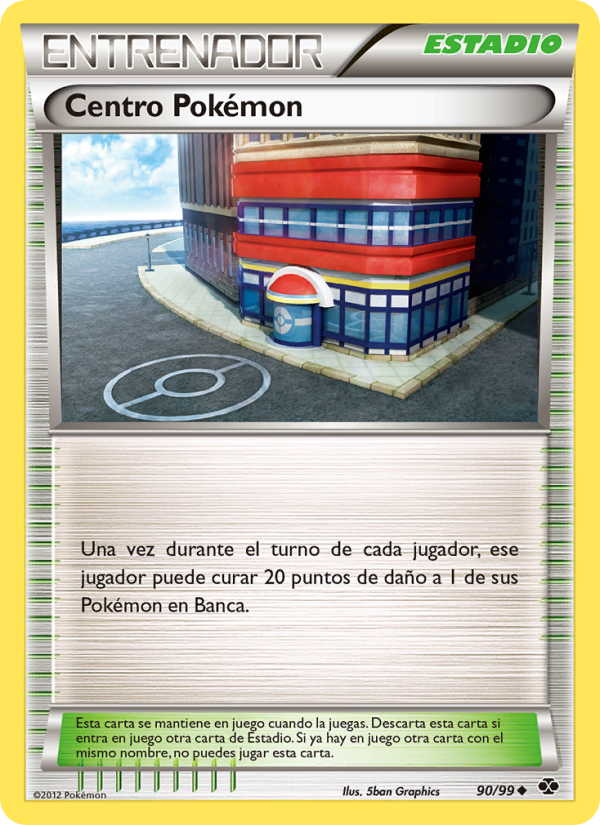 Centro Pokémon 90 — Próximos Destinos (Spanish Pokémon TCG card)
