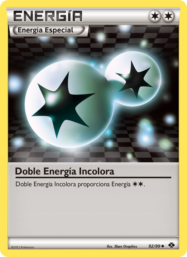 Doble Energía Incolora 92 — Próximos Destinos (Spanish Pokémon TCG card)