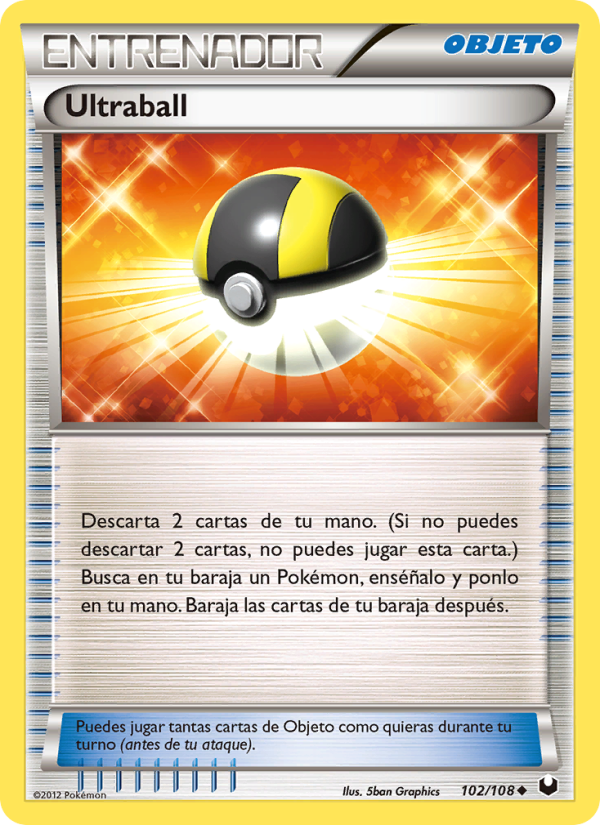 Ultraball 102 — Oscuros Exploradores (Spanish Pokémon TCG card)