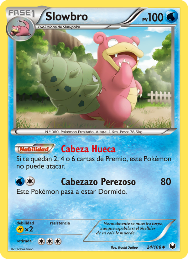 Slowbro 24 — Oscuros Exploradores (Spanish Pokémon TCG card)