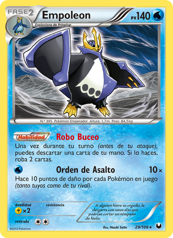 Empoleon 29 — Oscuros Exploradores (Spanish Pokémon TCG card)